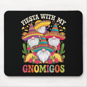 Fiesta With My Gnomigos Gnome Cinco De Mayo Mouse Pad