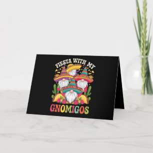 Fiesta With My Gnomigos Gnome Cinco De Mayo Thank You Card