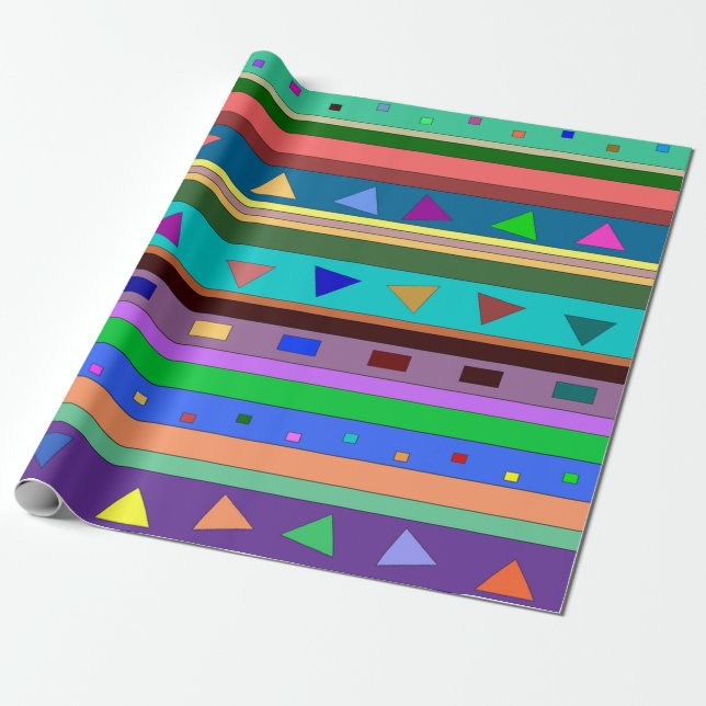 Fiesta Wrapping Paper Rolls (Unrolled)