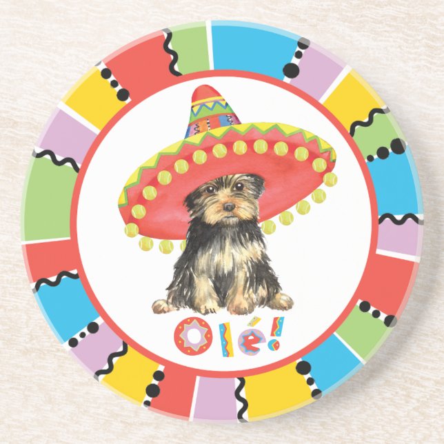 Fiesta Yorkie Coaster (Front)
