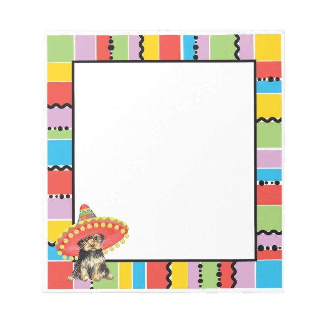 Fiesta Yorkie Notepad (Front)