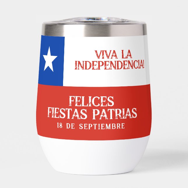 Fiestas Patrias Independence Day Chile Flag (Front)
