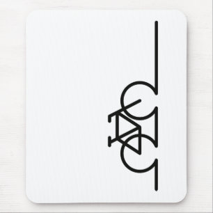 Fiets lijn tekening. E-bike race- en MTB fietsen. Mouse Pad