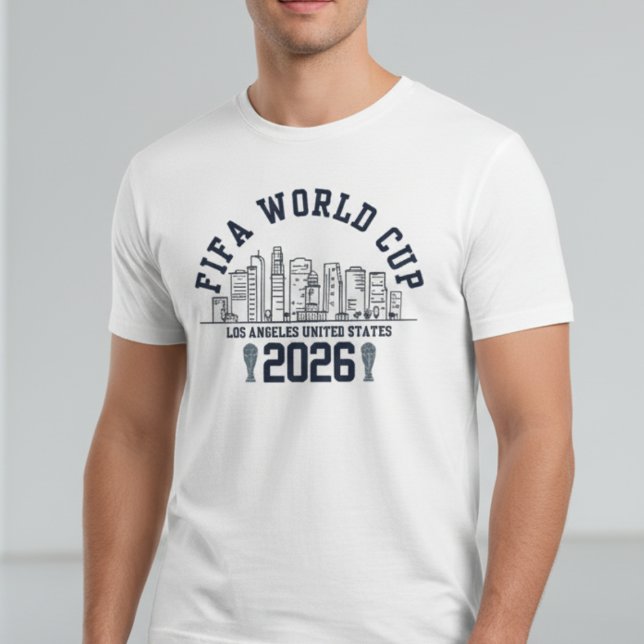 FIFA World Cup 2026 Los Angeles Skyline T-Shirt (FIFA World Cup 2026 Los Angeles skyline T-shirt, perfect for soccer fans. )