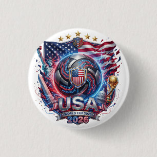 FIFA World Cup 2026 - USA 3 Cm Round Badge