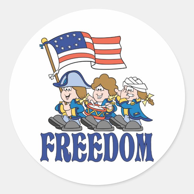 Fife and Drum Corps Classic Round Sticker (Front)