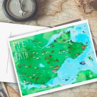 Fife Coastal Path Scotland Illustrated Map