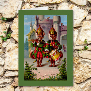 Fife & Drum Foxes Greeting Card
