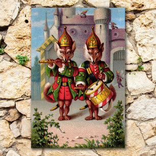 Fife & Drum Foxes Poster