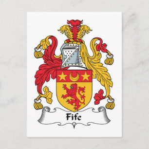 Fife Family Crest Postcard