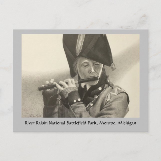 Fife Player at Battlefield Postcrossing Postcard (Front)