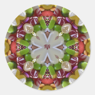 FIFI ~ EASTER CANDY ~ CLASSIC ROUND STICKER