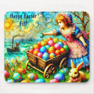 FIFI ~ EASTER Vintage painting ~ Mouse Pad