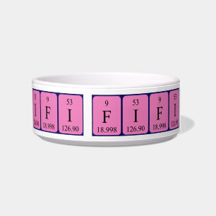 Fifi periodic table name pet bowl