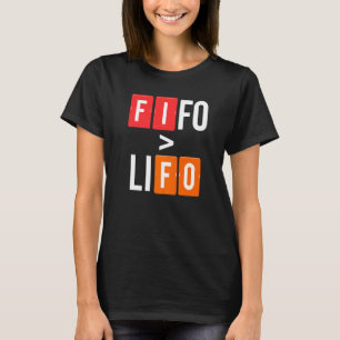 Fifo Lifo Math Accountant Finance Cpa Bookkeeper T-Shirt