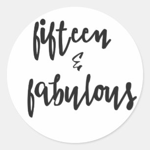 Fifteen & Fabulous - Quinceanera Stickers