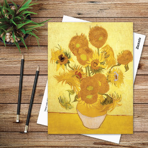 Fifteen Yellow Sunflowers Vincent van Gogh Postcard
