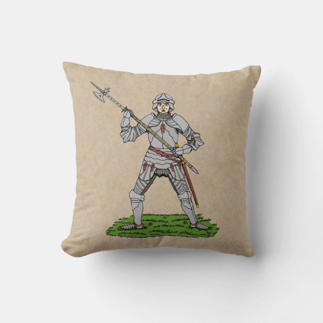 Fifteenth Century English Knight Cushion (Front)