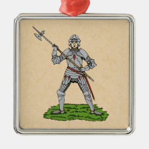 Fifteenth Century English Knight Metal Ornament