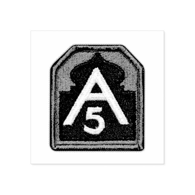 Fifth 5th Army Veterans Vets Northern Command Rubber Stamp (Imprint)