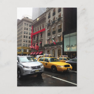 Fifth 5th Avenue New York NYC Christmas Photograph Holiday Postcard