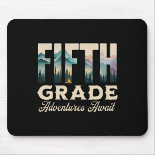 Fifth 5th Grade Adventure Await Back To School Cam Mouse Pad