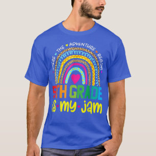 Fifth 5th Grade Is My JamBack To School Rainbow Te T-Shirt