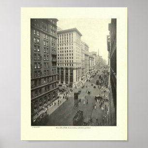 Fifth Ave, North from 34th Street, Vintage Poster