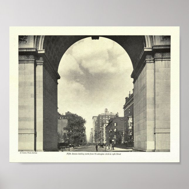 Fifth Ave, Washington Arch, New York City Poster (Front)