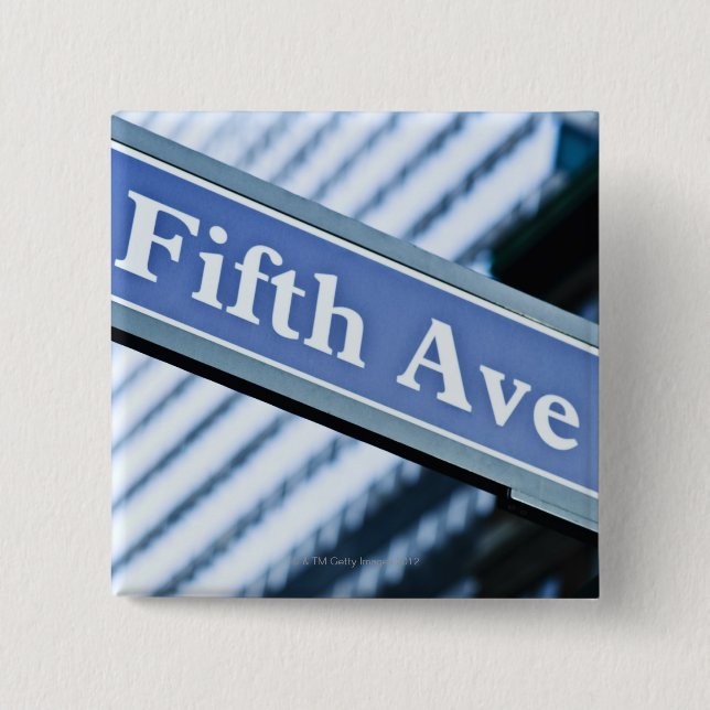 Fifth Avenue 15 Cm Square Badge (Front)