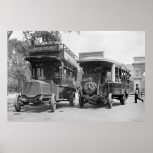 Fifth Avenue Buses, 1913 Poster