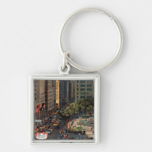 Fifth Avenue by John Falter Key Ring
