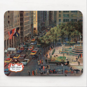 Fifth Avenue by John Falter Mouse Pad