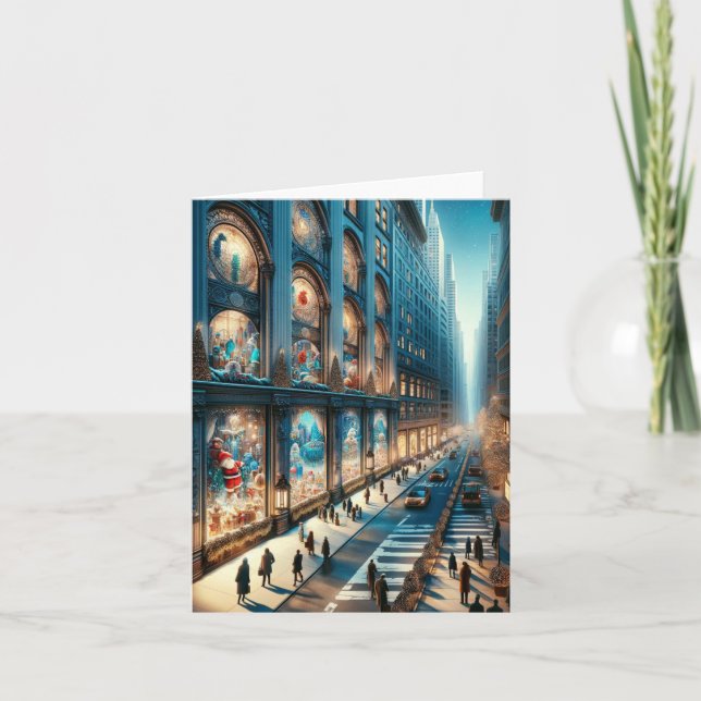 Fifth Avenue Holiday Card. Christmas. Card (Front)