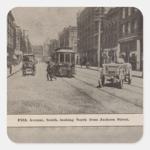 Fifth Avenue S Harbour front Square Sticker