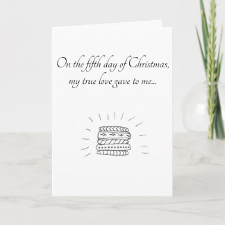 Fifth Day of Christmas card