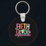 Fifth Grade Back To School 5th Grade Coquette Teac Key Ring<br><div class="desc">Fifth Grade Back To School 5th Grade Coquette Teachers Girls</div>
