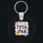 Fifth Grade Back To School For Girls Pink Notebook Key Ring<br><div class="desc">Fifth Grade Back To School For Girls Pink Notebook</div>