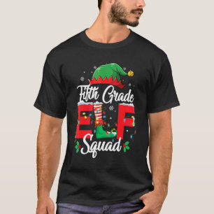 Fifth Grade Elf Squad 5th Teacher Christmas Matchi T-Shirt