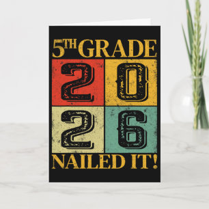 Fifth Grade Graduation 2026 5th Grade Nailed It Card