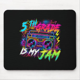 Fifth grade is jam retro back to school teacher mouse pad