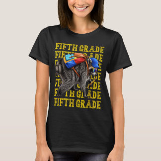 Fifth Grade Jimothy Racoon Back To School T-Shirt