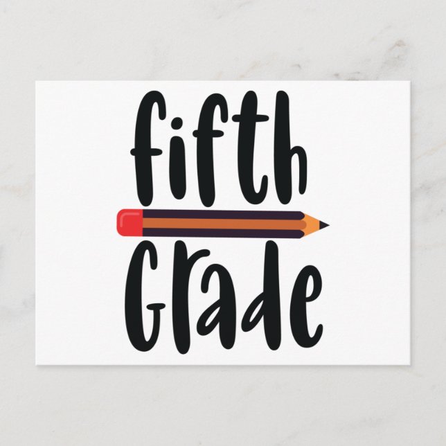 Fifth Grade Postcard (Front)
