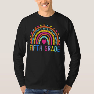 Fifth Grade Rainbow Girls Boys Teacher Team 5th Gr T-Shirt