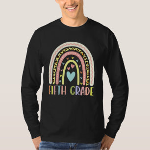 Fifth Grade Rainbow Leopard Girls Teacher Team 5th T-Shirt