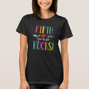 Fifth Grade Rocks 4th Teacher Student Team School T-Shirt