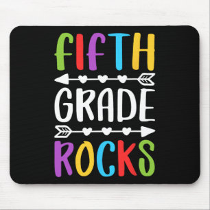 Fifth Grade Rocks  5th Grade Back To School   Mouse Pad