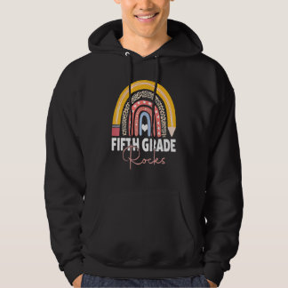 Fifth Grade Rocks Team 5th Grade Teacher Back To R Hoodie
