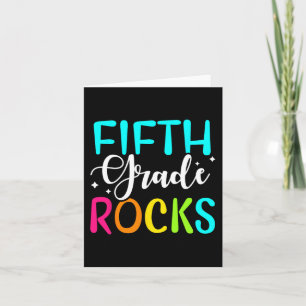 Fifth Grade Rocks Team 5th Grade Teacher Card