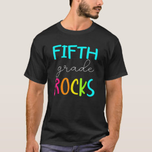Fifth Grade Rocks Team 5th Grade Teacher T-Shirt